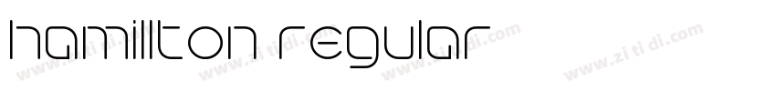 hamillton regular字体转换